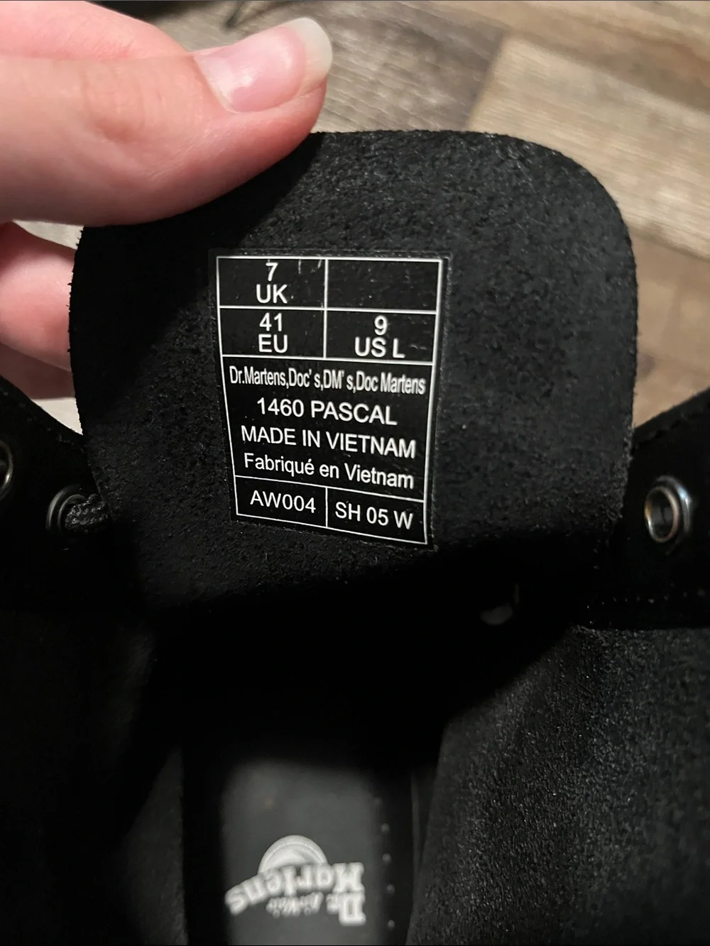 Dr. Martens Black Floral Lace-Up Combat Boots - Picture 2 of 4